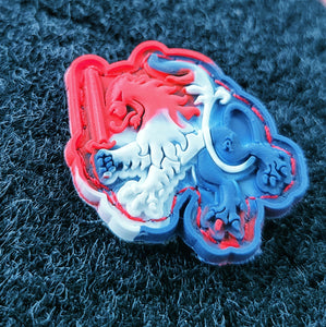 **SET of 2** on the DL brand Lion Ranger Eye Red / White / Blue "Tie-Dye"