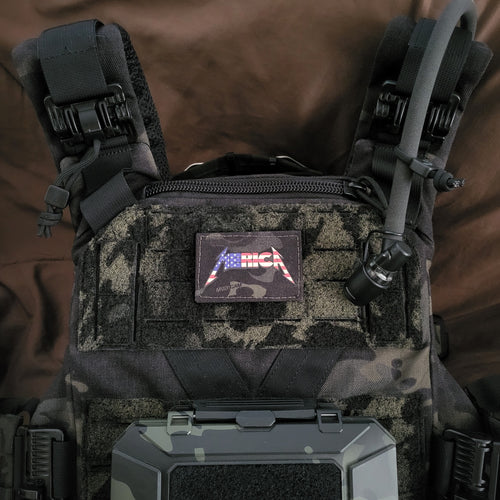 ***MCB HAND SELECT*** Laser Cut Multicam Black MERICA Patch