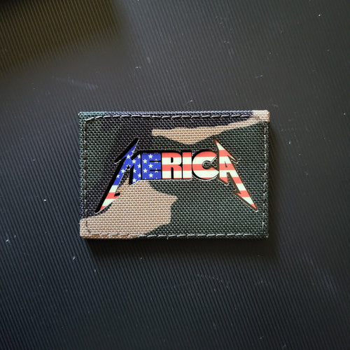 ***GREEN M81 SELECT*** Laser Cut M81 Woodland Camo MERICA Patch