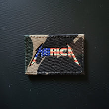 Load image into Gallery viewer, ***BLACK M81 SELECT*** Laser Cut M81 Woodland Camo MERICA Patch