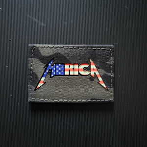 ***GRAY MCB HAND SELECT*** Laser Cut Multicam Black MERICA Patch