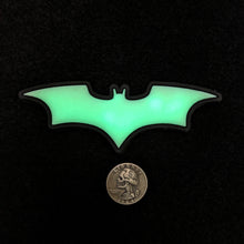 Load image into Gallery viewer, Glow in the dark Bat Signal patch