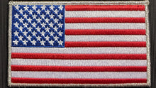 Load image into Gallery viewer, Large American Flag with metallic gold trim